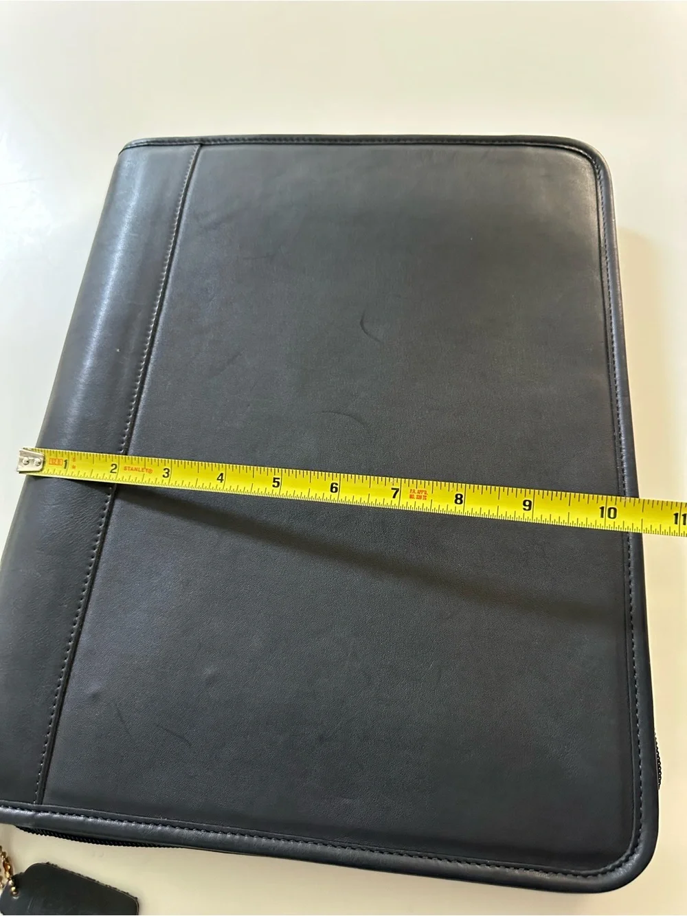 Coach Black Leather Zip Around Padfolio Portfolio Excellent Condition!- VINTAGE